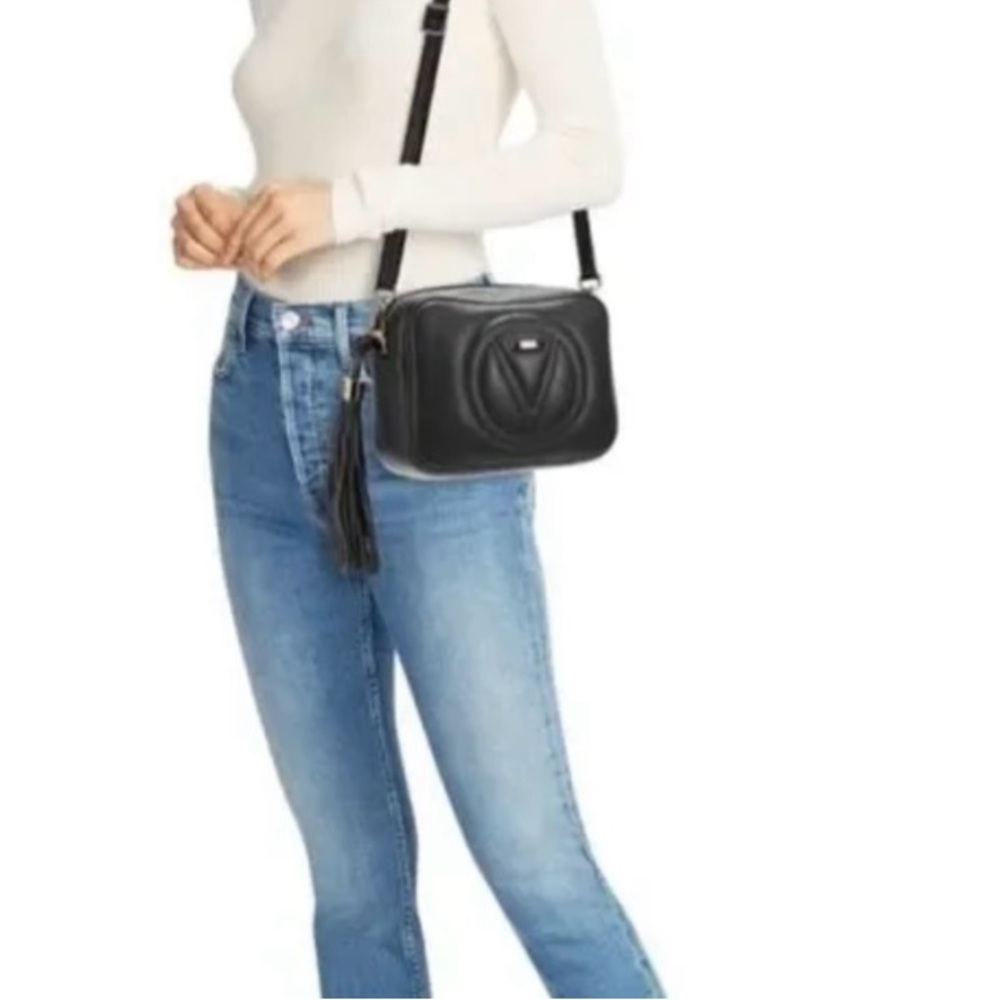 Valentino by Mario Valentino MIA Signature Genuine leather deep blue crossbody - Picture 4 of 14